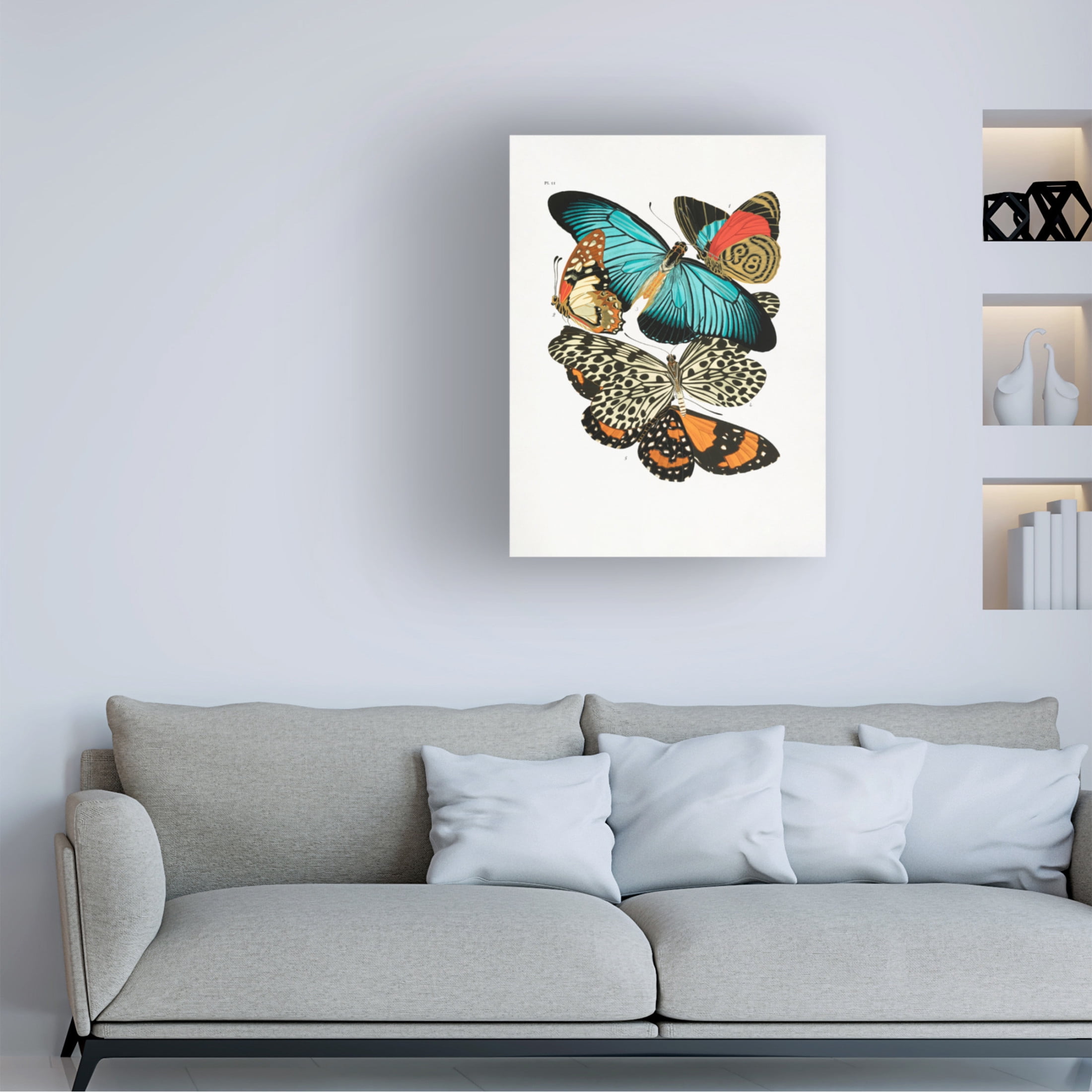 Trademark Fine Art Pictufy Butterflies 1 Canvas Wall Art
