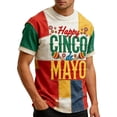 thumbnail image 4 of CONZONE Cinco De Mayo Mens T-Shirts Short Sleeve T Shirts for Men Crew Neck Let's Fiesta Graphic Mexican May 5Th Tee Tops, 4 of 5