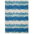 thumbnail image 1 of Outdoor Washable Apopka Ivory & Blue 3' x 5' Accent Rug, 1 of 8