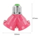thumbnail image 4 of Encendiendo Lámpara E27 a 2E27 portaconvertidor enchufe divisor adaptador bombilla Base (rosa), 4 of 5