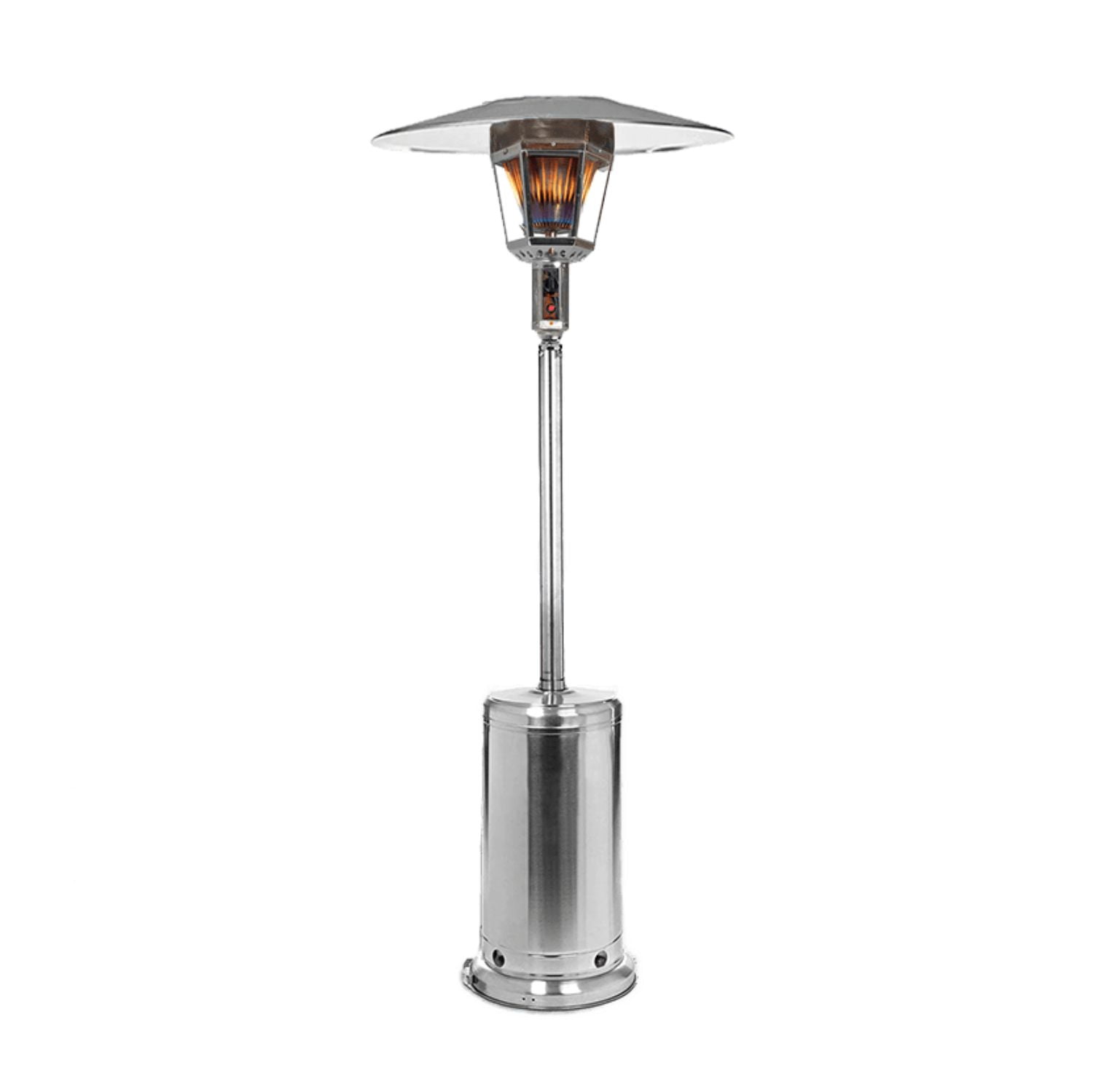 96 Natural Gas Real Flame Patio Heater - Stainless Steel - Walmart.com