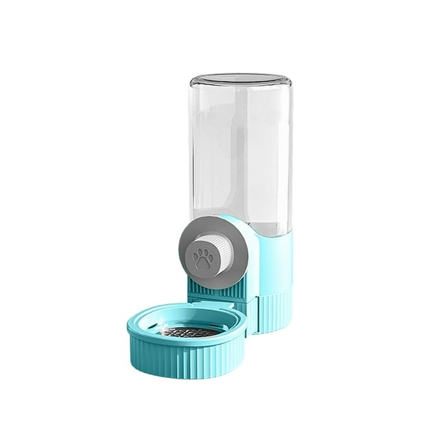 Blue Hanging Pet Water Drinker Feeder Blue Automatic Cage Dispenser For Cats Dogs Small Animals