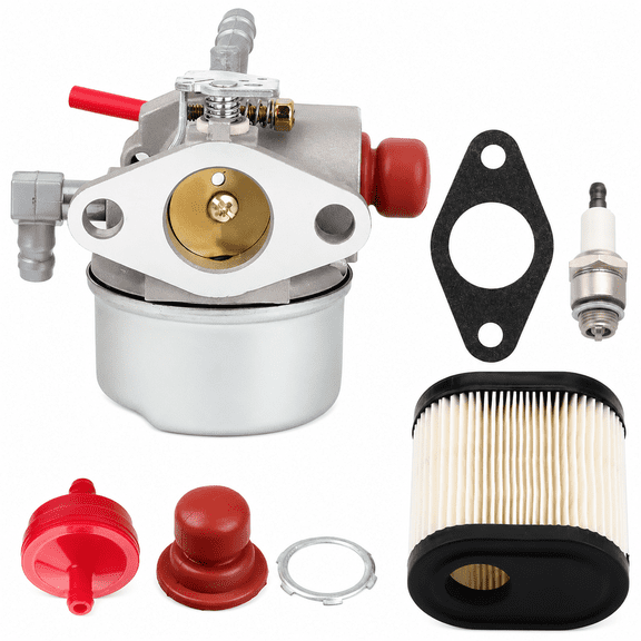 640350 640271 640303 Carburetor Kit Replacement Compatible with LEV100 LEV105 LEV120 LV195EA LV195XA 6.5HP 6.75HP Lawn Mower Engines, Air Filter Spark Plug Fuel Filter Primer Bulb Set