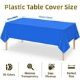 thumbnail image 3 of Thick Disposable Peva Rectangle Tablecloth, Thick Table Cover For Party Birthday Wedding Picnic Home Gatherings, Easy Clean Tear Resistant And Convenient Disposable Table, 3 of 5