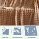 thumbnail image 5 of Manta de piel sintética color caramelo negra para sofá, manta de burbujas gruesa, muy suave y pesada, para cama, dormitorio, sala de estar, sofá estilo granja, 5 of 5
