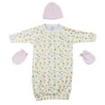 thumbnail image 1 of Gown, Cap and Mittens - 3 Pc Set, 1 of 3