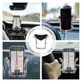 thumbnail image 3 of Shisuyan 1Pc Mobile Phone Navigation Support Air Conditioning Port Insert Drill U - Type Gravity Multi-function Support (Pink White), 3 of 8