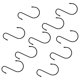 thumbnail image 4 of Black Iron S Shape Hooks for Hanging Use and Sturdy Suitable for Small Tableware 10Pcs, 4 of 5