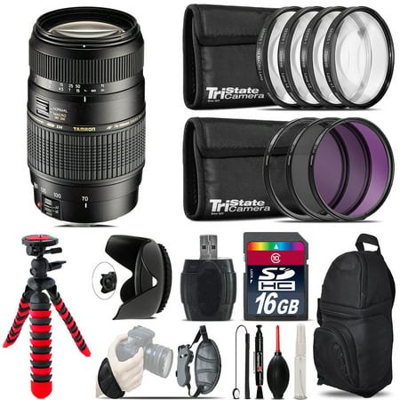 Tamron 70-300mm Lens for Canon + Macro Filter Kit & More - 16GB Accessory (Best 300mm Lens For Canon)