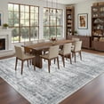 thumbnail image 4 of Roxstand Washable Rugs 8x10, Vintage Distressed Area Rugs for Living Room, Non Slip Accent Bedroom Rug (8'x10', Grey), 4 of 10
