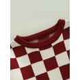 thumbnail image 6 of GXFC Little Girls Boys Fall Sweaters Clothes 6M 1T 2T 3T 4T 5T Kids Long Sleeve Plaid Knit Pullovers Tops Autumn Sweaters Clothing for Children Boys Girls, 6 of 9