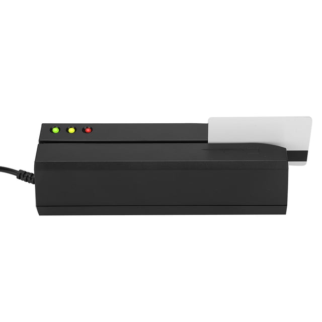 Intelligent Magnetic Stripe Reader, Convenient Magnetic Card Reader, LED Indicator Magstripe Writer 3 Tracks, For Copy Write Read Compare File To Write