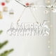 thumbnail image 3 of Tarjeta de carta colgante navideña, regalo navideño de madera blanca para Año Nuevo 20x7cm, 3 of 8