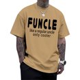 thumbnail image 7 of Ankishi Funcle Tshirt Crewneck Men's Short Sleeve Cotton Tee Loose Fit Trendy Tops for Streetwear, 7 of 7