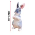 thumbnail image 3 of Realistic Stuffed Plush Bunny Doll Cute Rabbit Plush Toy Soft Plushie Toy Cute Fluffy Plush Rabbit for Huggable Sleeping, Holiday, Birthday Gift, 3 of 3