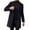 Navy, variant on Hontri Men's Casual Jackets Men Slim Winter Coat Lapel Collar Long Sleeve Padded Leather Jacket Vintage Thicken Coat Sheepskin Jacket Black L