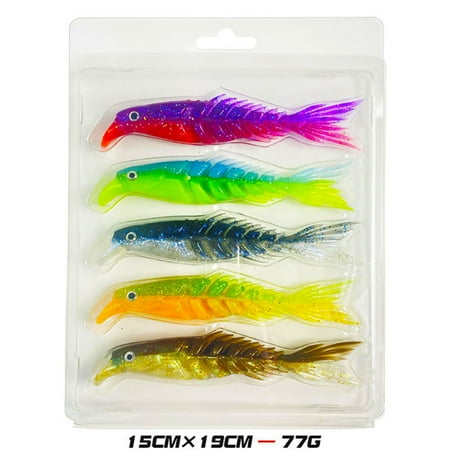 RONSHIN Soft Baits Shad Fishing Lures Paddle Tail Swimbaits Plastic Lures For Bass Trout Fishing Gifts For Men 1 Set
