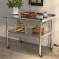 thumbnail image 4 of Stainless Steel Work Table 30" x 24" with Undershelf, [NSF Certified][Heavy Duty] Commercial Kitchen Prep Table for Home, Restaurant, Hotel, 4 of 8