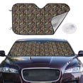 thumbnail image 3 of Lsque Daisies Flowers Car Windshield Sun Shade | Accordion Folding Style Auto Shade for Car Truck SUV Van | Blocks UV Rays Sun Visor Protector | Medium, 3 of 7