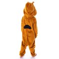 thumbnail image 6 of Scooby Doo Toddler Girls' Hooded Character Union Suit Lounge One-Piece Pajama Loungewear Sleepwear, 6 of 8