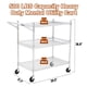 thumbnail image 3 of Heavy duty commercial grade utility cart con 3 tires y low handle bar, steel service cart con wheels, 3 of 6