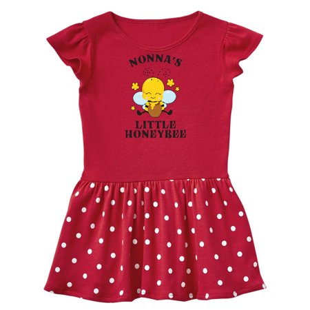 

Inktastic Cute Bee Nonna s Little Honeybee with Stars Gift Baby Girl Dress