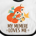 thumbnail image 4 of Inktastic My Memere Loves Me Fox Boys or Girls Baby Bib, 4 of 4