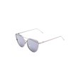 thumbnail image 2 of Womens Cat Eye Mirror Flat Lens Silver Frame Fashion Sunglasses, 2 of 4