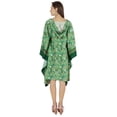 thumbnail image 4 of Moomaya WoMen's Hoodie&nbsp;Kaftan&nbsp;Short&nbsp;Loose Tunic Casual Kimono Mini Beach Dress, 4 of 8