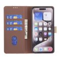 thumbnail image 3 of Premium RFID Blocking Wallet Case for Xiaomi Redmi Note 14 Pro 4G with 3 Card Slots & Stand Brown, 3 of 5
