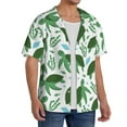 thumbnail image 4 of Wukai Cartoon Turtle Men's Casual Short-Sleeve Button Down Shirt - Lightweight Summer Dress Shirt for Daily Wear-Large, 4 of 7