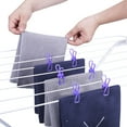 thumbnail image 5 of 30 Pack Purple Chip Clips for Food Bags - PVC 2 Inch Coated Sealer for Sealing Food - Paper Holder, Clothesline Clip for Laundry Hanging, Kitchen Bags, Multipurpose Clothes Pins, 5 of 6