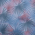 thumbnail image 1 of oneOone Georgette Viscose Bluish Violet Fabric Tropical Palm Leaf Sewing Fabric By The Yard Printed Diy Clothing Sewing Supplies 42 Inch Wide, 1 of 6