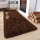 thumbnail image 3 of Alfombra Chicrug para dormitorio, suave y esponjosa, 60 x 180 cm, color marrón, 3 of 7