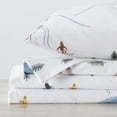 thumbnail image 4 of Great Bay Home Turkish Cotton Printed Flannel Sheet Set  (Twin, Winter Village), 4 of 6