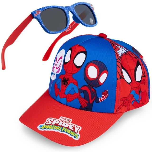 Set de Gorro y Gafas de Sol para Niños Marvel Spidey UV Get Trend