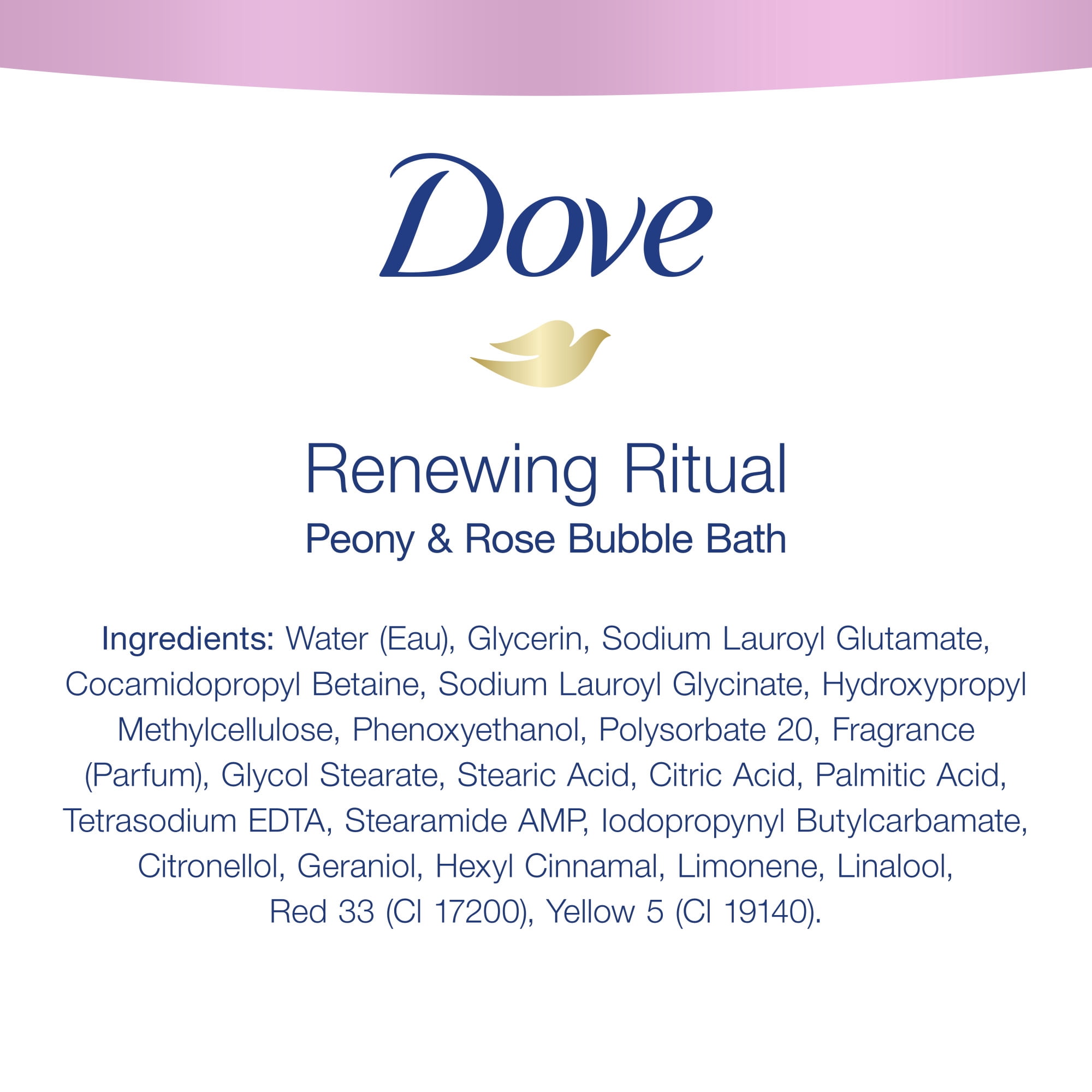 Dove Nourishing Secrets Bubble Bath Peony and Rose 23 oz