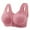 Hot Pink, variant on Front Closure Bra for Women Wireless Full Support Comfort Fit Breathable Fabric Plus Size Daily Wear Beige