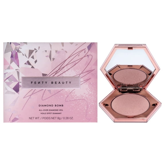 Diamond Bomb All Over Diamond Veil - Rose Rave by Fenty Beauty for Women - 0.28 oz Highlighter