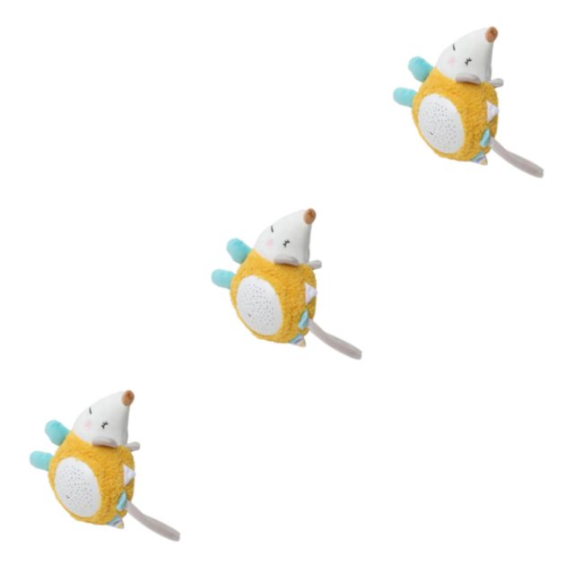 Guardoinrt Stuffed Animal Plush Toys with Night Projector and Music Light Hedgehog 3Set