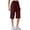 #2106:1 Pack, Wine Red, variant on Cadmus Women's 9'' Bermuda Shorts Casual Loose Comfy Drawstring Athletic Shorts with Pockets,Black,Large