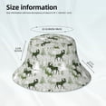 thumbnail image 3 of Fotbe green plaid Moose tree Sombrero Tipo Pescador con Estampado – Sombrero de Sol de Algodón de Moda para Playa, Golf, Pesca, 3 of 6