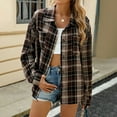 thumbnail image 2 of Women's Casual Plus Size Shacket Jacket Long Sleeve Button Down Blouse Top Comfortable Stylish Versatile Layering Piece, 2 of 9