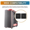 thumbnail image 6 of 2 Pieces Dustproof PC Fan Dust Filter Computer Fan Filter Grills Guard Plastic Mesh Cover for 40mm PC Case Fan, 6 of 7