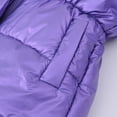 thumbnail image 7 of Winter Coats for Girls Puffer Coat with Pocket Zipper Winter Hoodies Coat Long Sleeve Windproof Child Puffer Jacket for Teen 6-7 Years, 7 of 7