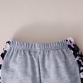 thumbnail image 6 of Toddler Girls 2 Piece Cute Outfits Set Gray Leopard Color Block Crewneck Sweatshirt with Jogger Pants Kids Clothing Set 3-4 T, 6 of 7