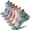 Light color, variant on 6 Pairs Merino Wool Ankle Hiking Running Socks Compression Thick Cushion Breathable No Show Socks for Men Women