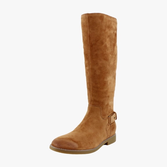 Vionic Women's Rochelle Tall Zip Boot Tan Suede 8M