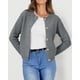 thumbnail image 3 of Suéter PRETTYGARDEN Cardigan de Punto para Mujer Gris M, 3 of 6