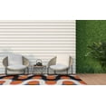 thumbnail image 2 of Tapis d'extérieur lavable Jupiter orange & rose 7 pi x 9 pi, 2 of 9